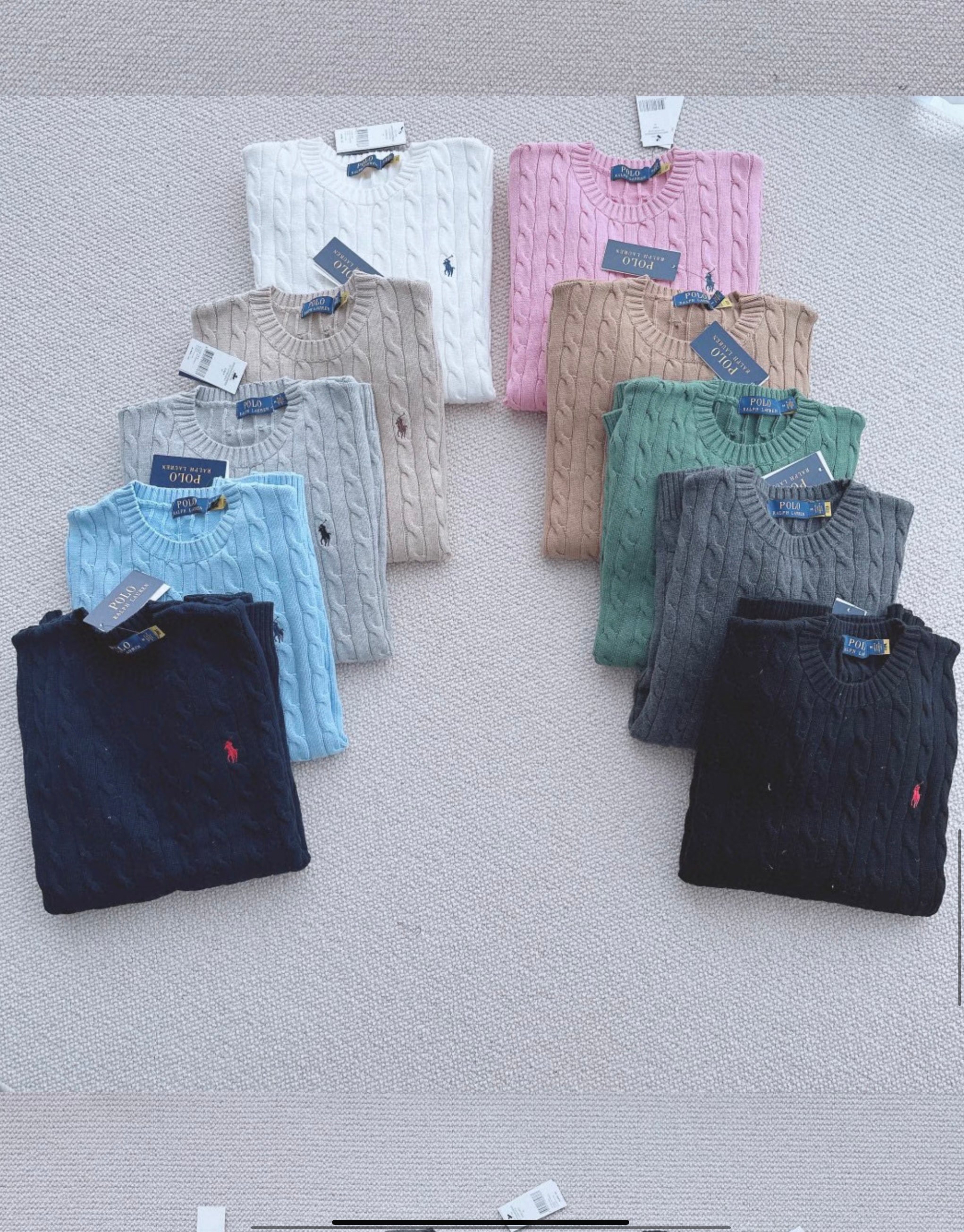 RALPH LAUREN KITTED JUMPER x 10