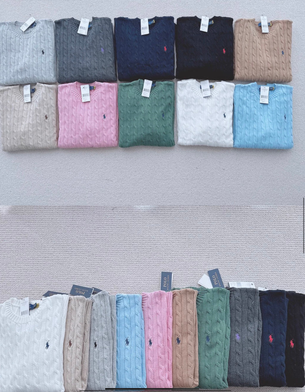 RALPH LAUREN KITTED JUMPER x 10