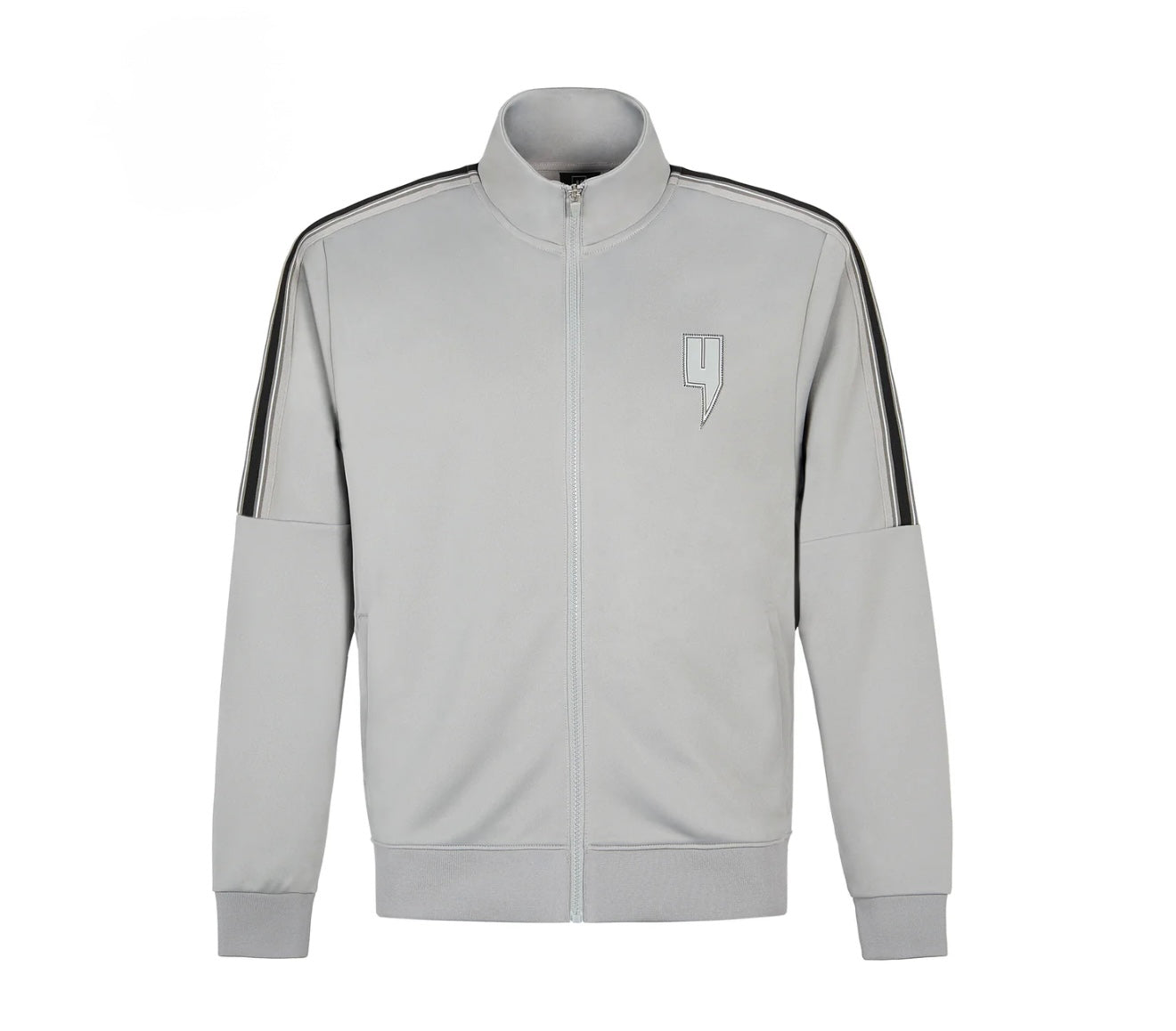 YELIR GREY TRACK TOP BLACK SIDE
STRIPE